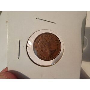 1962 Canadian Elizabeth II 1 Cent Penny Canada 1960s Coin